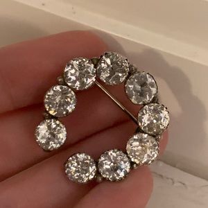 Antique Georgian Horseshoe Brooch